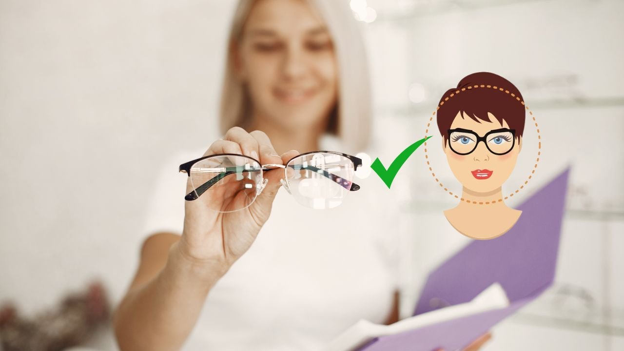 Lunettes de vue pour une femme au visage rond nos conseils